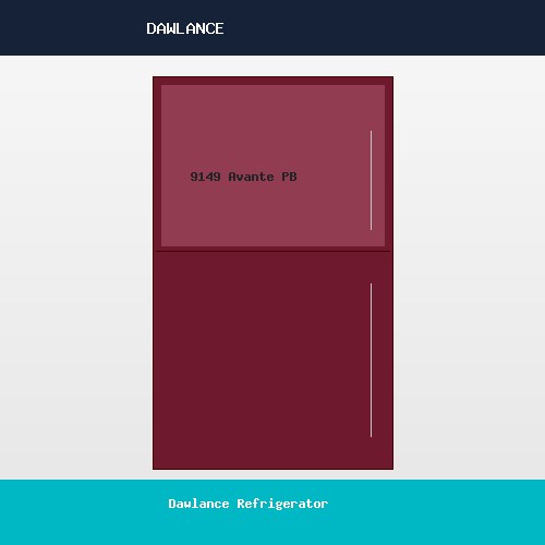 Dawlance Refrigerator 9149 Avante Pearl Burgundy