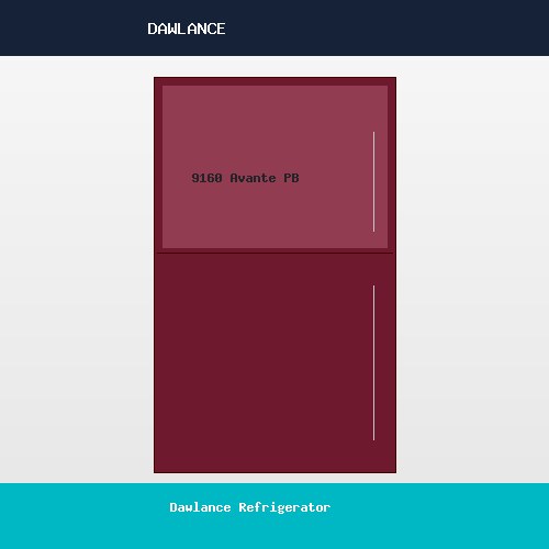 Dawlance Refrigerator 9160 Avante Pearl Burgundy