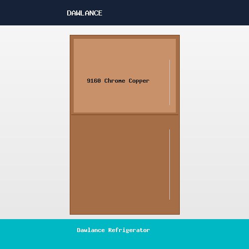 Dawlance Refrigerator 9160 Chrome Copper