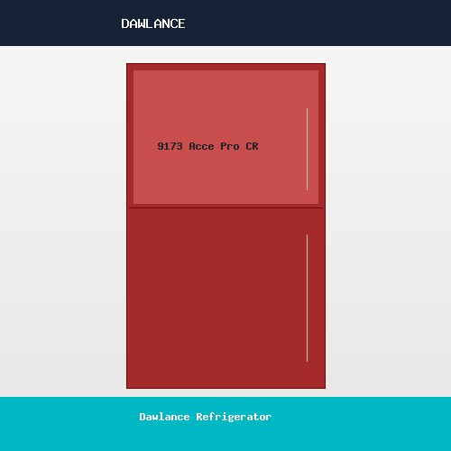 Dawlance Refrigerator 9173 Acce Pro Crimson Red