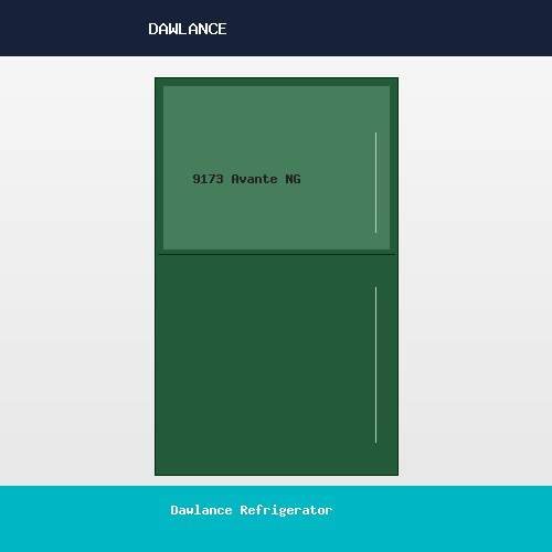 Dawlance Refrigerator 9173 Avante Noir Green