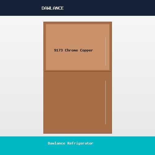 Dawlance Refrigerator 9173 Chrome Copper