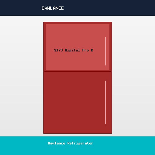 Dawlance Refrigerator 9173 Digital Pro Red