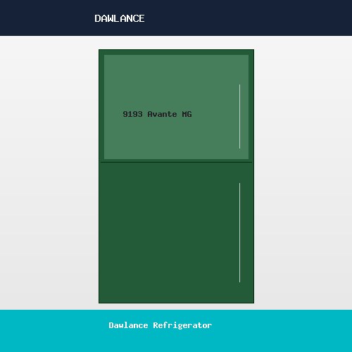 Dawlance Refrigerator 9193 Avante Midnight Green