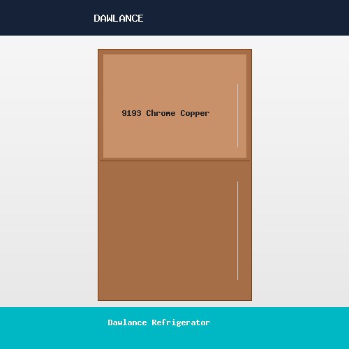 Dawlance Refrigerator 9193 Chrome Copper