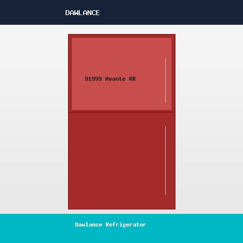 Dawlance Refrigerator 91999 Avante Ruby Red